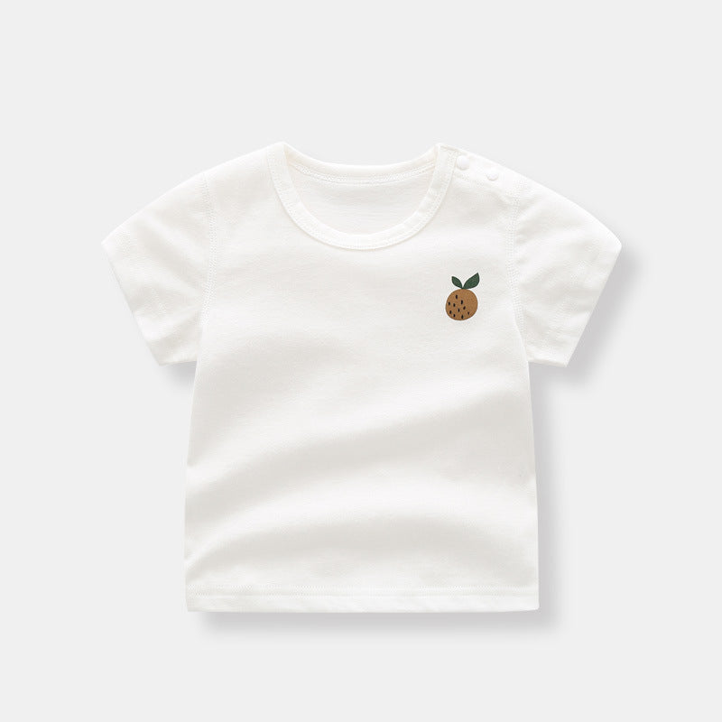 Organic Cotton Summer Baby Print Short Sleeve T-Shirt