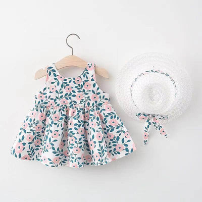Baby Printed Bow Princess Dress