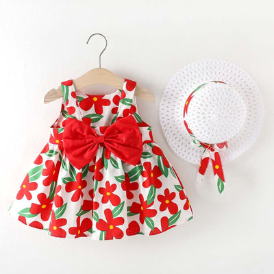 Baby Printed Bow Princess Dress