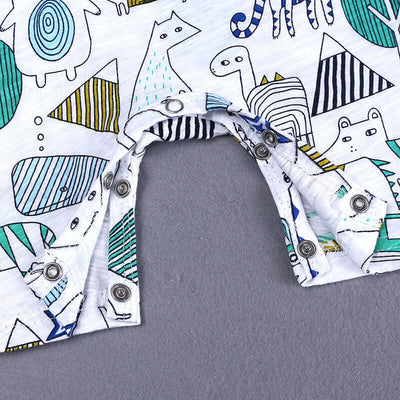 Baby Onesies Summer Slub Cotton Short Sleeves