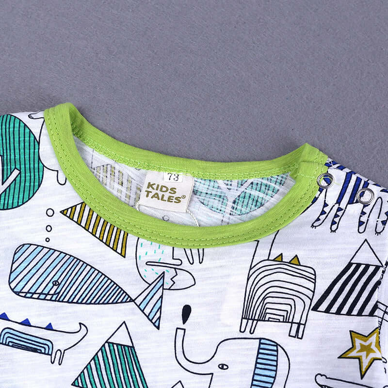 Baby Onesies Summer Slub Cotton Short Sleeves