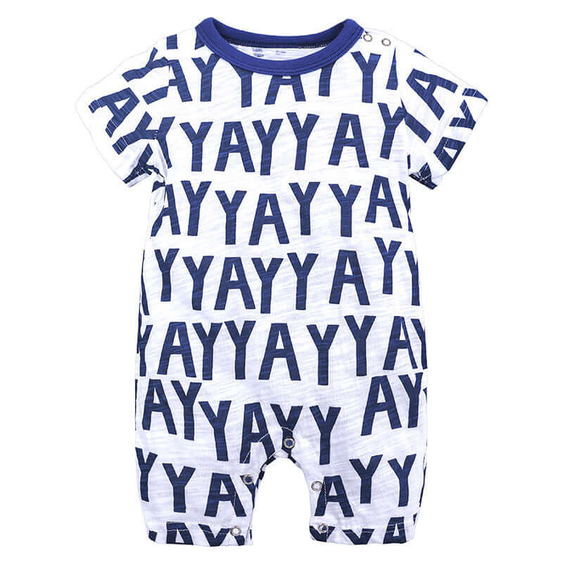 Baby Onesies Summer Slub Cotton Short Sleeves