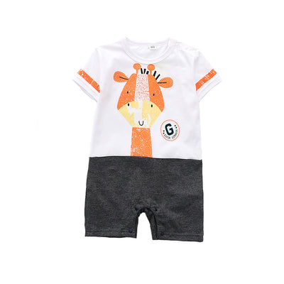 Cotton Full-print Car Boys' Bodysuit