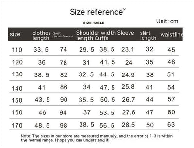Girls' Waffle Pleated Skirt Two-piece Set