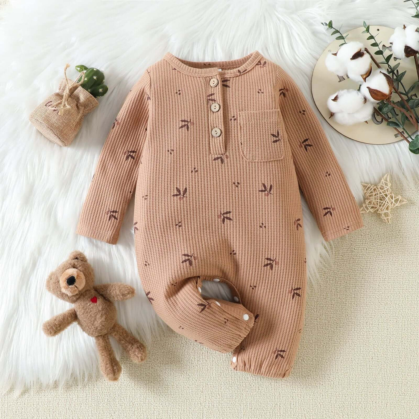 Baby Boys And Girls Floral One-piece
