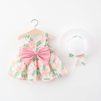 Baby Printed Bow Princess Dress