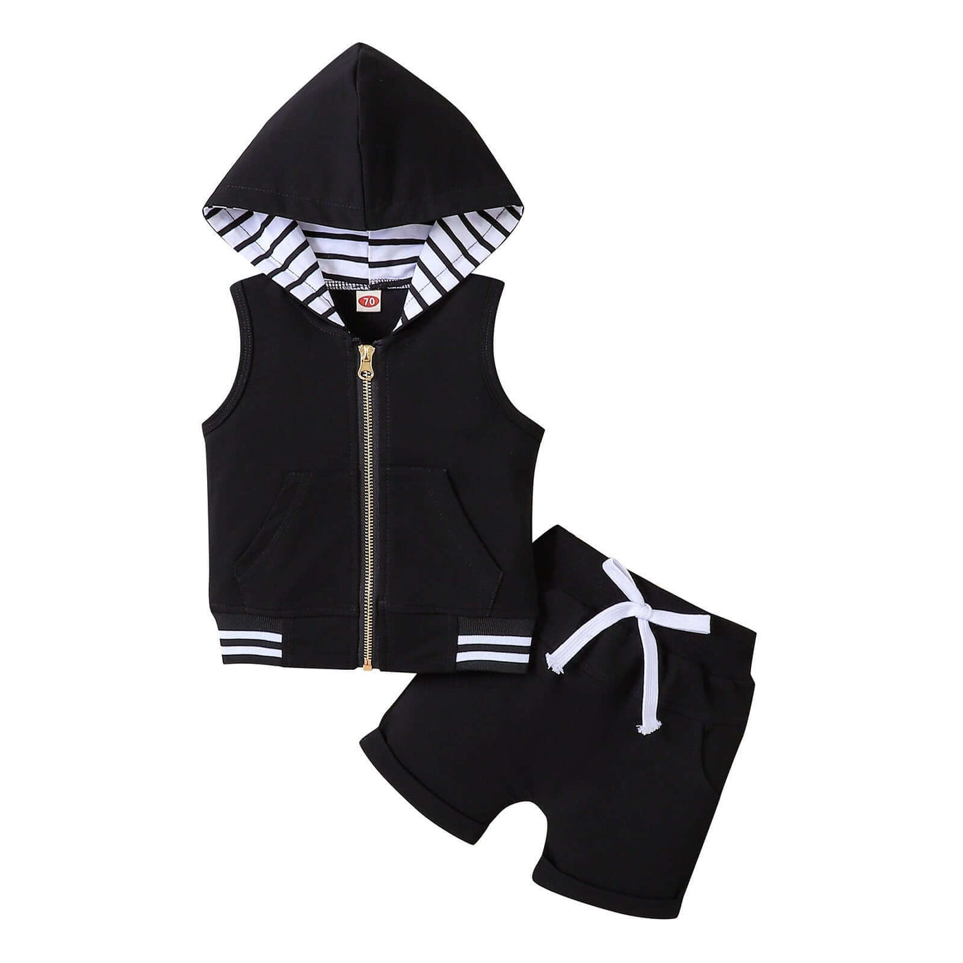 Fashion Children's Zip-up Shirt Suit