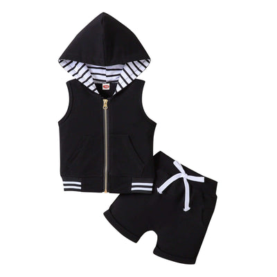 Fashion Children's Zip-up Shirt Suit
