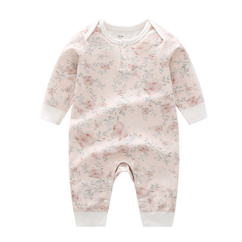 Spring And Autumn Organic Cotton Baby Jumpsuit