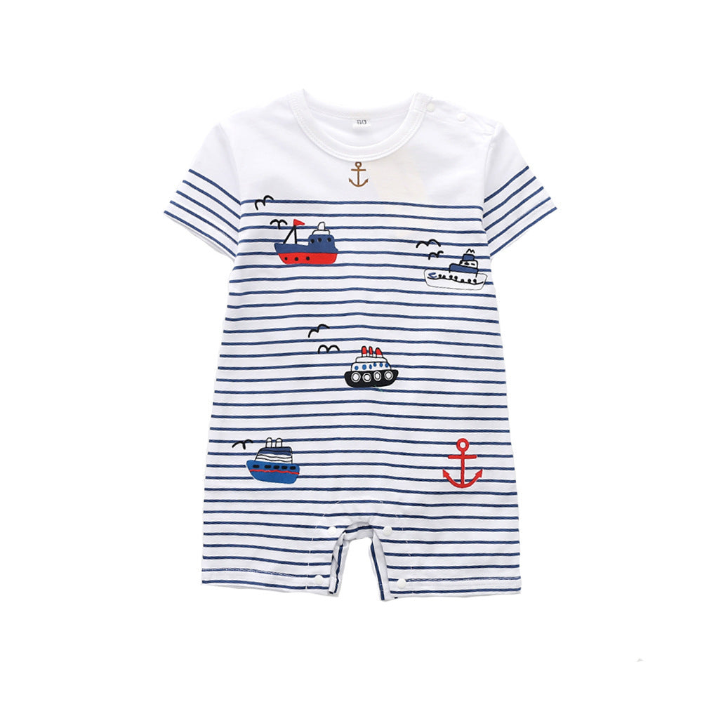 Cotton Full-print Car Boys' Bodysuit
