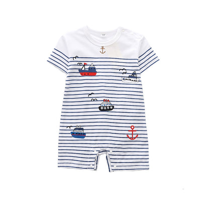 Cotton Full-print Car Boys' Bodysuit