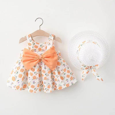 Baby Printed Bow Princess Dress