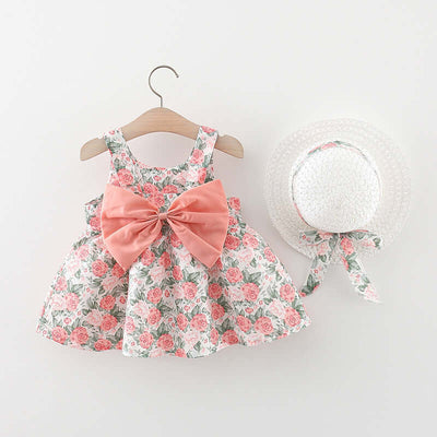 Baby Printed Bow Princess Dress