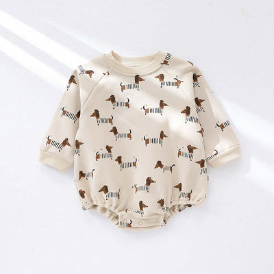 Boys And Girls Baby Long-sleeved Bodysuit Triangle Jumpsuit