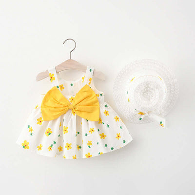 Baby Printed Bow Princess Dress