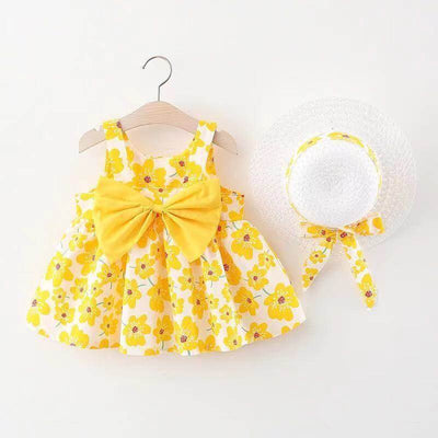 Baby Printed Bow Princess Dress