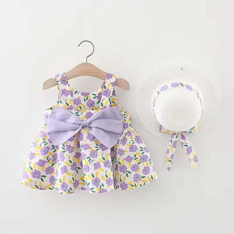 Baby Printed Bow Princess Dress