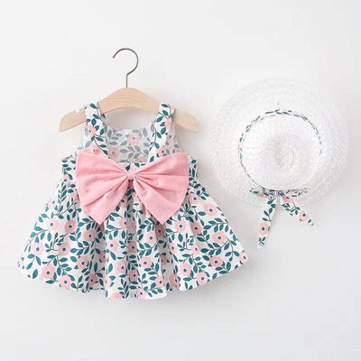 Baby Printed Bow Princess Dress