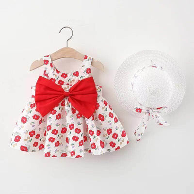 Baby Printed Bow Princess Dress