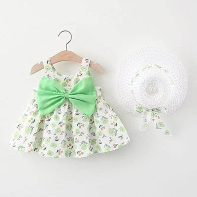 Baby Printed Bow Princess Dress