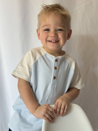 Blue and White Stripe - 14