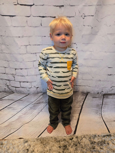 Boys Hendrix Printed Pullover Long Sleeve Top - front Owen