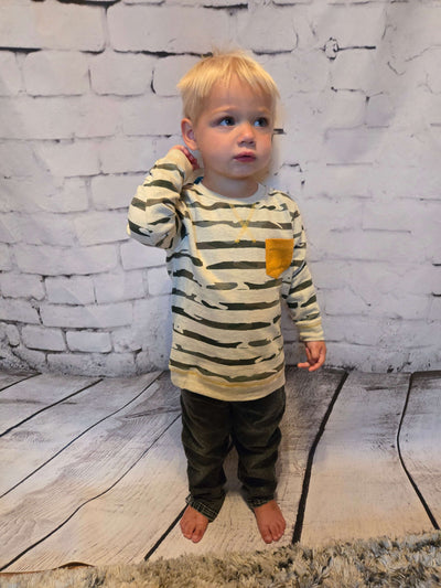 Boys Hendrix Printed Pullover Long Sleeve Top - full view Owen