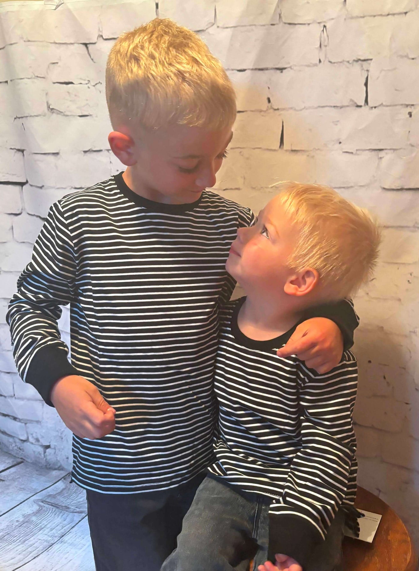 Boys Long Sleeve Black Stripe Tee - Kayden Owen