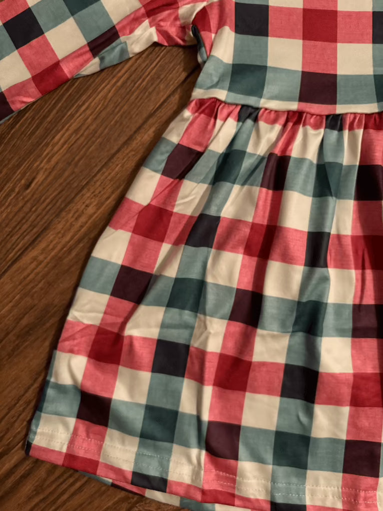 Christmas Plaid Girls Dress