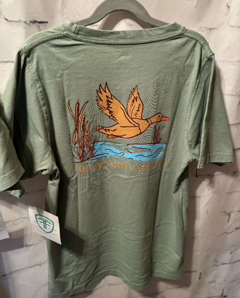 Fields Fairway Short Sleeve Bay Mallard Pocket T-shirt back view