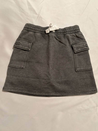 Girls Cargo Skort - Charcoal Wash