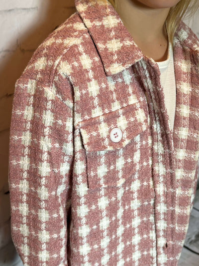 Girls_Front_Button_Down_Tweed_Oversized_Jacket -pocket_view