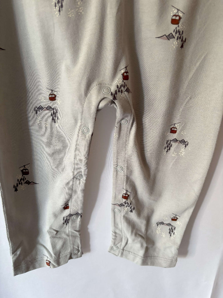 Glacier Gondolas Henley Long Leg Romper-legs