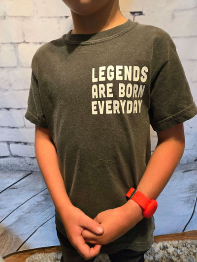 Legends Born Graphic Tee - front logo