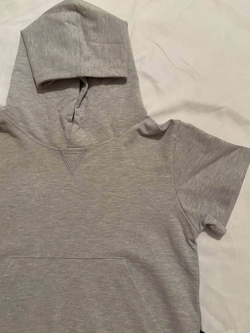 Little Bipsy Short Sleeve Hoodie - sleeve and hood