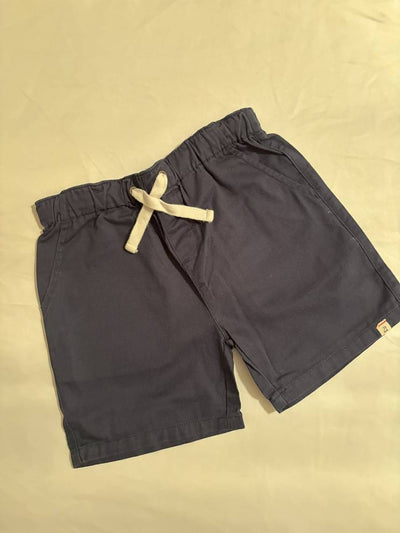 Navy Blue Woven Shorts-fullview