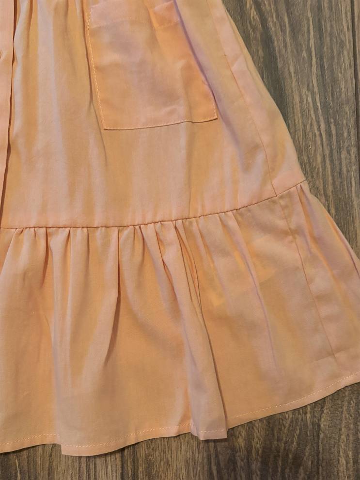Simone Tiered Orange dress everyday style
