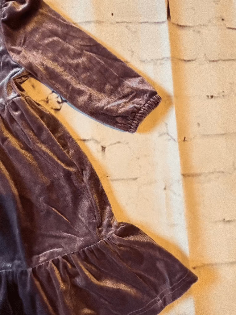 Velvet Lavender Prairie Dress - sleeve and bottom
