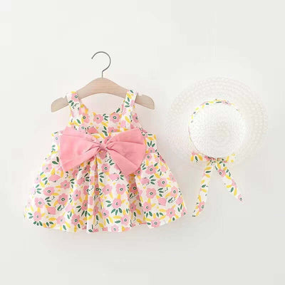 Baby Printed Bow Princess Dress