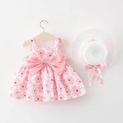 Baby Printed Bow Princess Dress