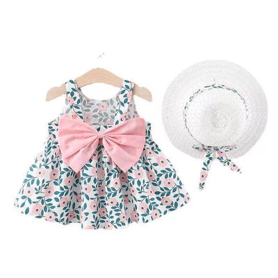 Baby Printed Bow Princess Dress