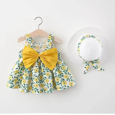 Baby Printed Bow Princess Dress