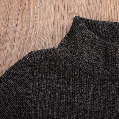 Autumn Winter Infant Solid Color Dress Toddler