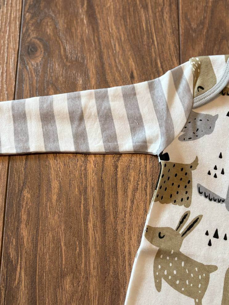 Baby Boy Puppy Romper Print-sleeve