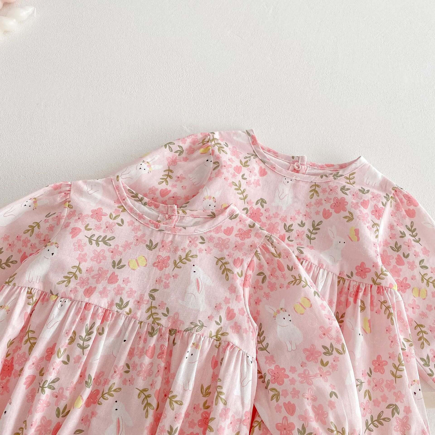 Baby Floral Onesie Rabbit Jumpsuit