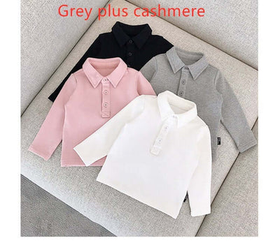 Infant Polo Tee - Long Sleeve Baby Shirt - Kello Kids