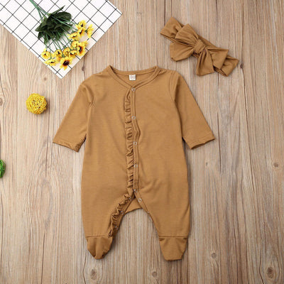 Baby Ruffle Costume Kids Romper Jumpsuit Suits Shirt Outfit