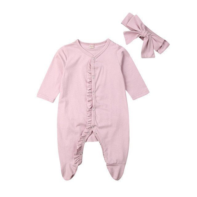 Baby Ruffle Costume Kids Romper Jumpsuit Suits Shirt Outfit
