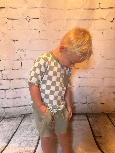 Boys Bamboo Short - Sage Owen