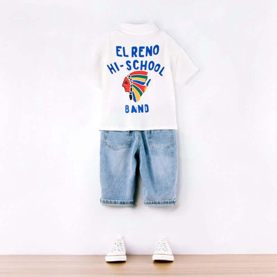 Boys Polo Shirt Jeans Suit Western Style - Kello Kids